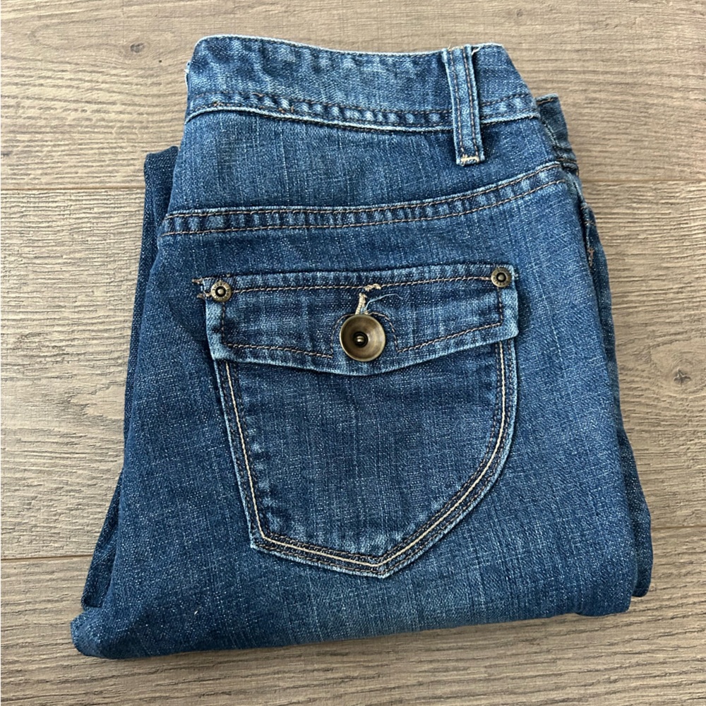 Vintage Y2K Bossini Denim Jeans Button Flap Pocket Nostalgic Straight Cut
